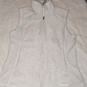 Patagonia Women's White Fleece Vest - Zip Front